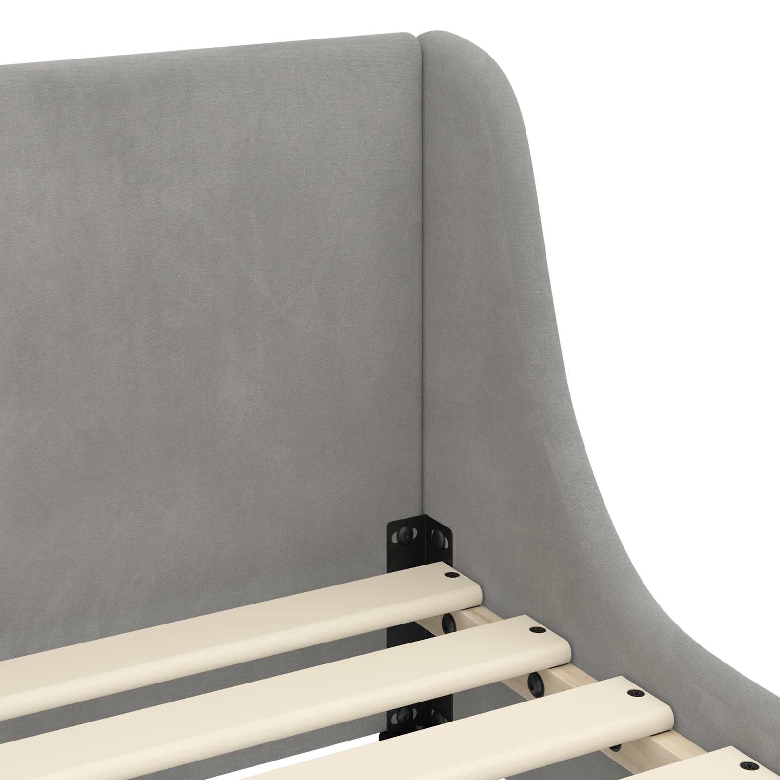 Struttura letto bambini con testata Grigio Chiaro 80 x 200 cm | homemem39