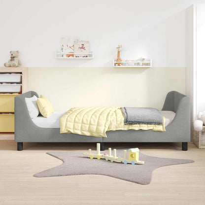 Struttura letto bambini con testata Grigio Chiaro 80 x 200 cm | homemem39