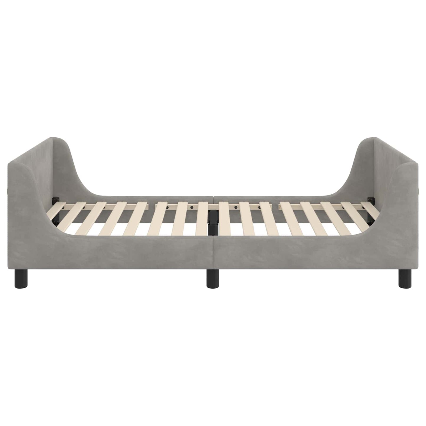 Struttura letto bambini con testata Grigio Chiaro 80 x 200 cm | homemem39