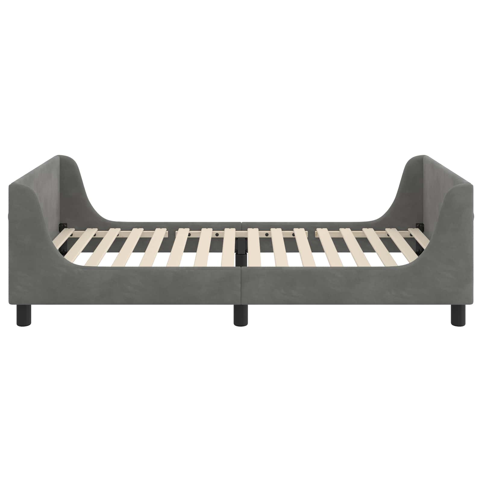 Struttura letto bambini con testata Grigio Scuro 80 x 200 cm | homemem39