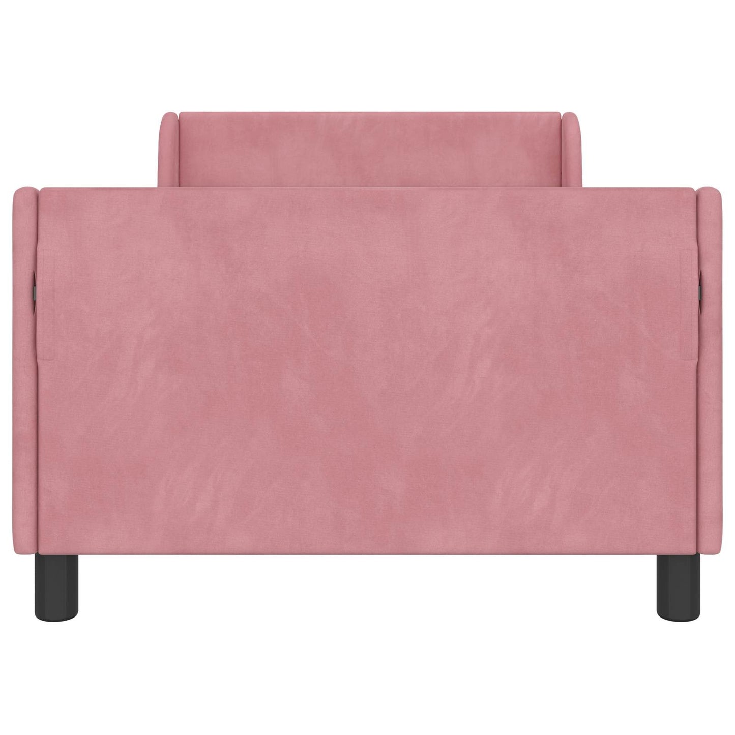 Struttura letto bambini con testata Rosa 80 x 200 cm Velluto | homemem39