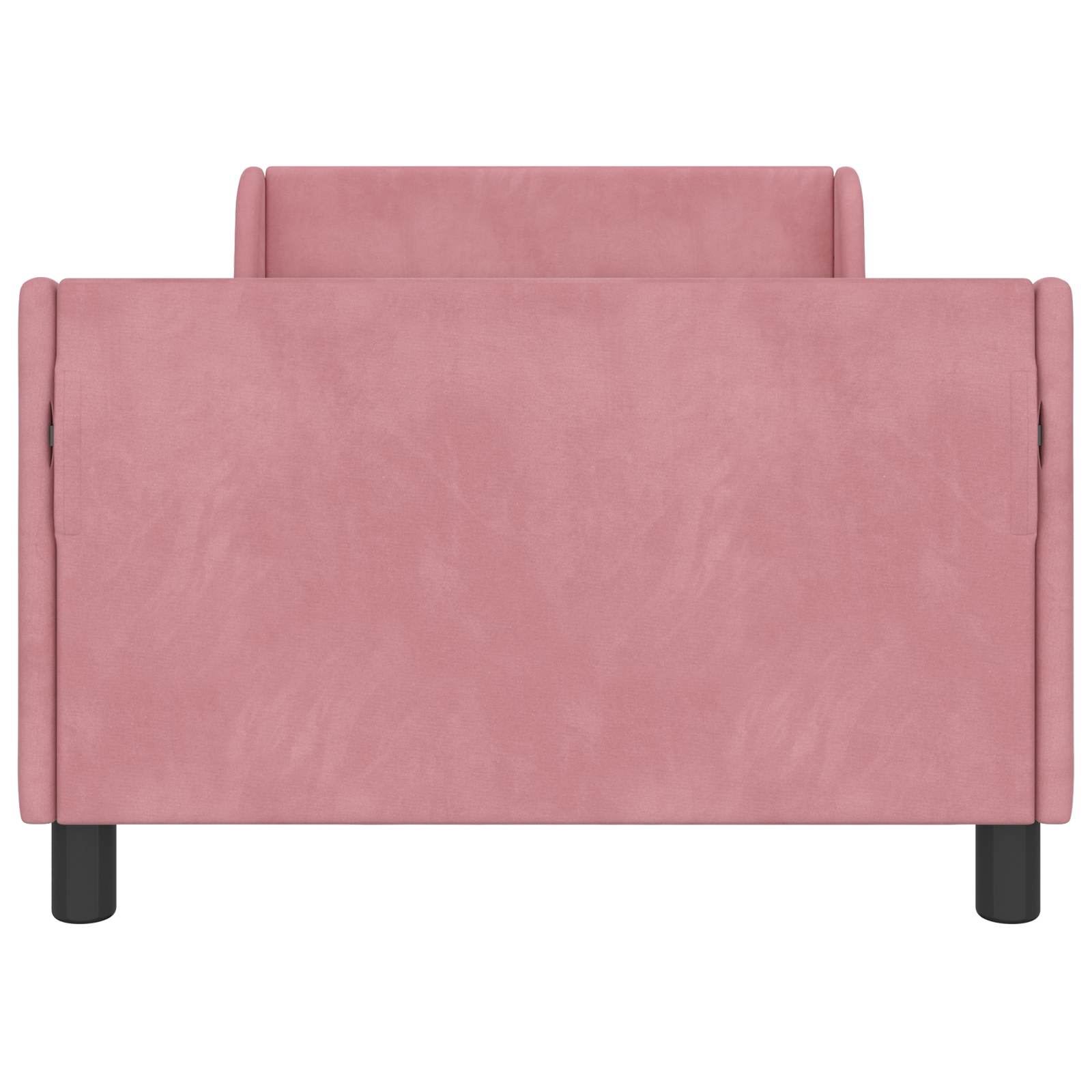 Struttura letto bambini con testata Rosa 80 x 200 cm Velluto | homemem39
