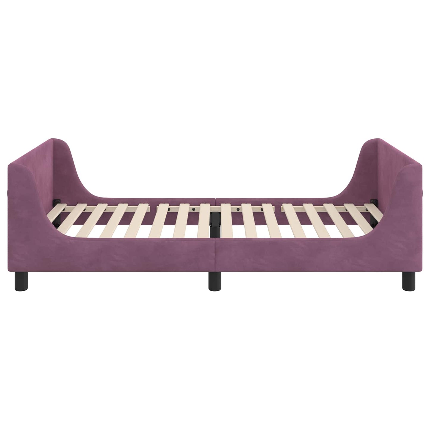 Struttura letto bambini con testata Viola 80 x 200 cm Velluto | homemem39