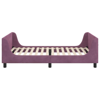 Struttura letto bambini con testata Viola 80 x 200 cm Velluto | homemem39
