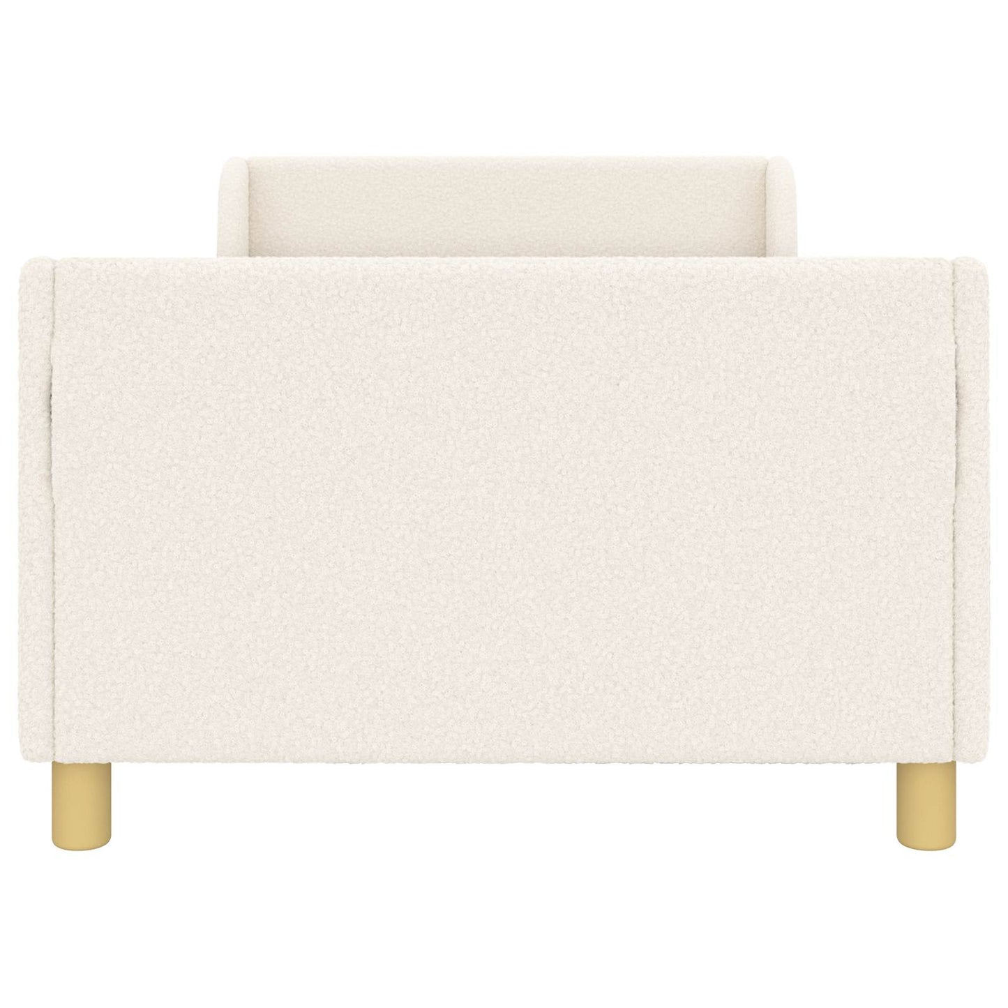Struttura letto bambini con testata Crema 90 x 190 cm Bouclé | homemem39