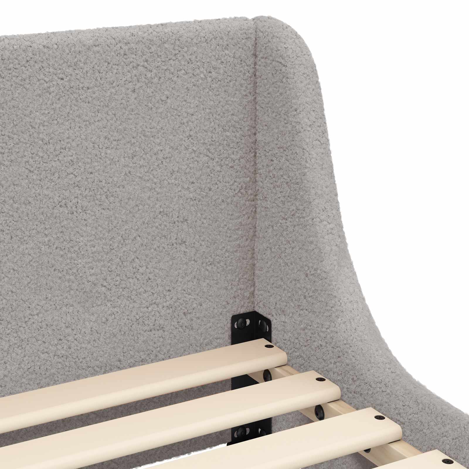 Struttura letto bambini con testata Grigio Chiaro 90x190 cm | homemem39