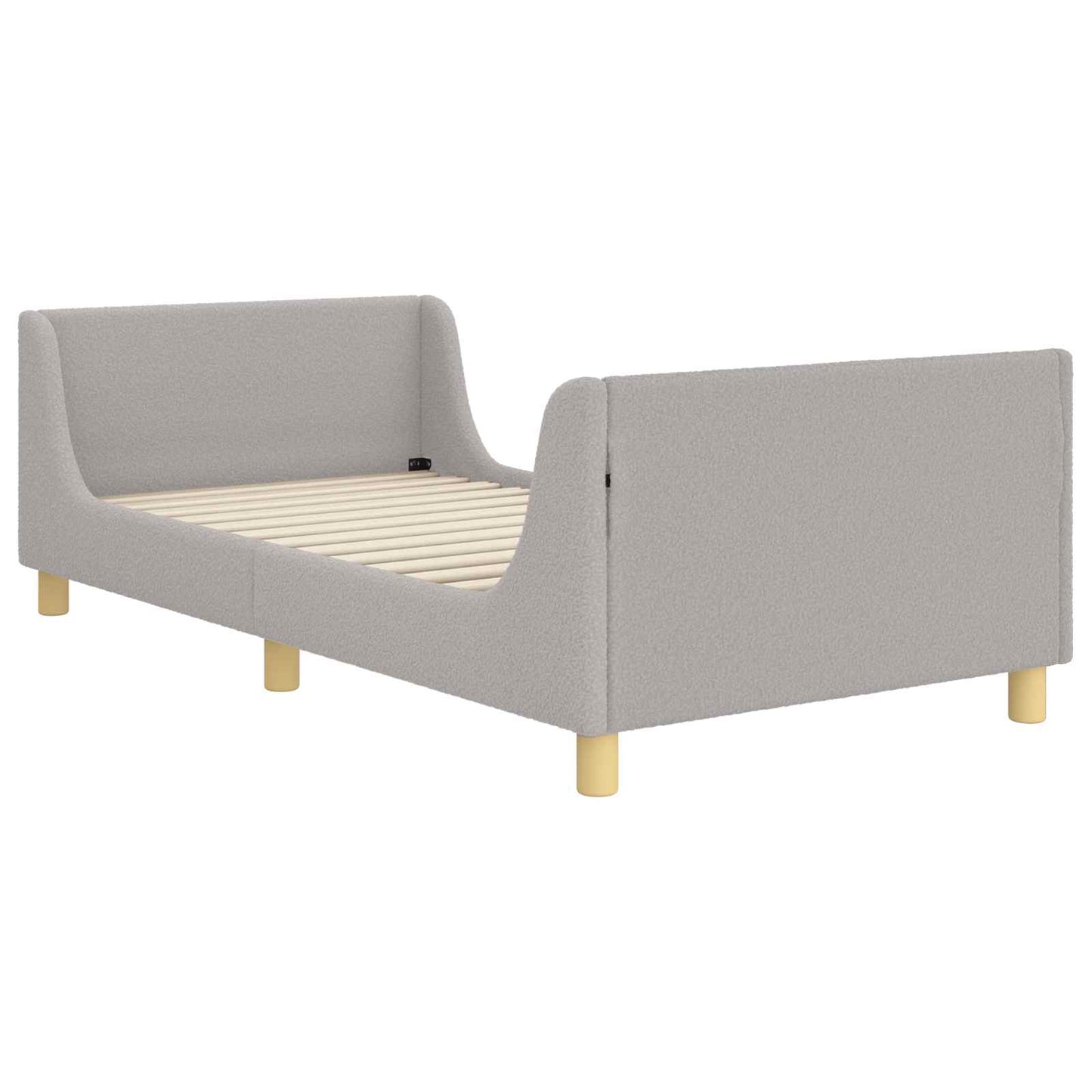 Struttura letto bambini con testata Grigio Chiaro 90x190 cm | homemem39