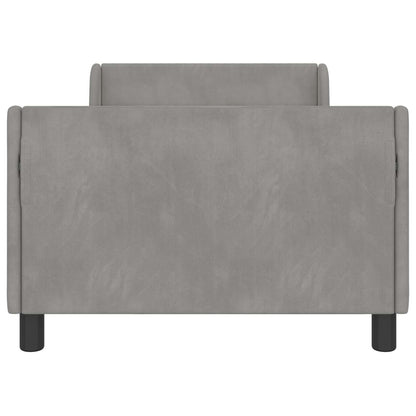 Struttura letto bambini con testata Grigio Chiaro 90 x 190 cm | homemem39
