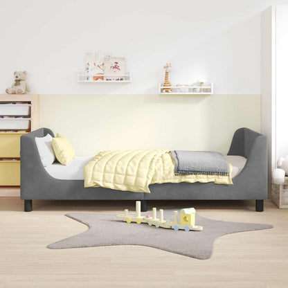 Struttura letto bambini con testata Grigio Scuro 90 x 190 cm | homemem39