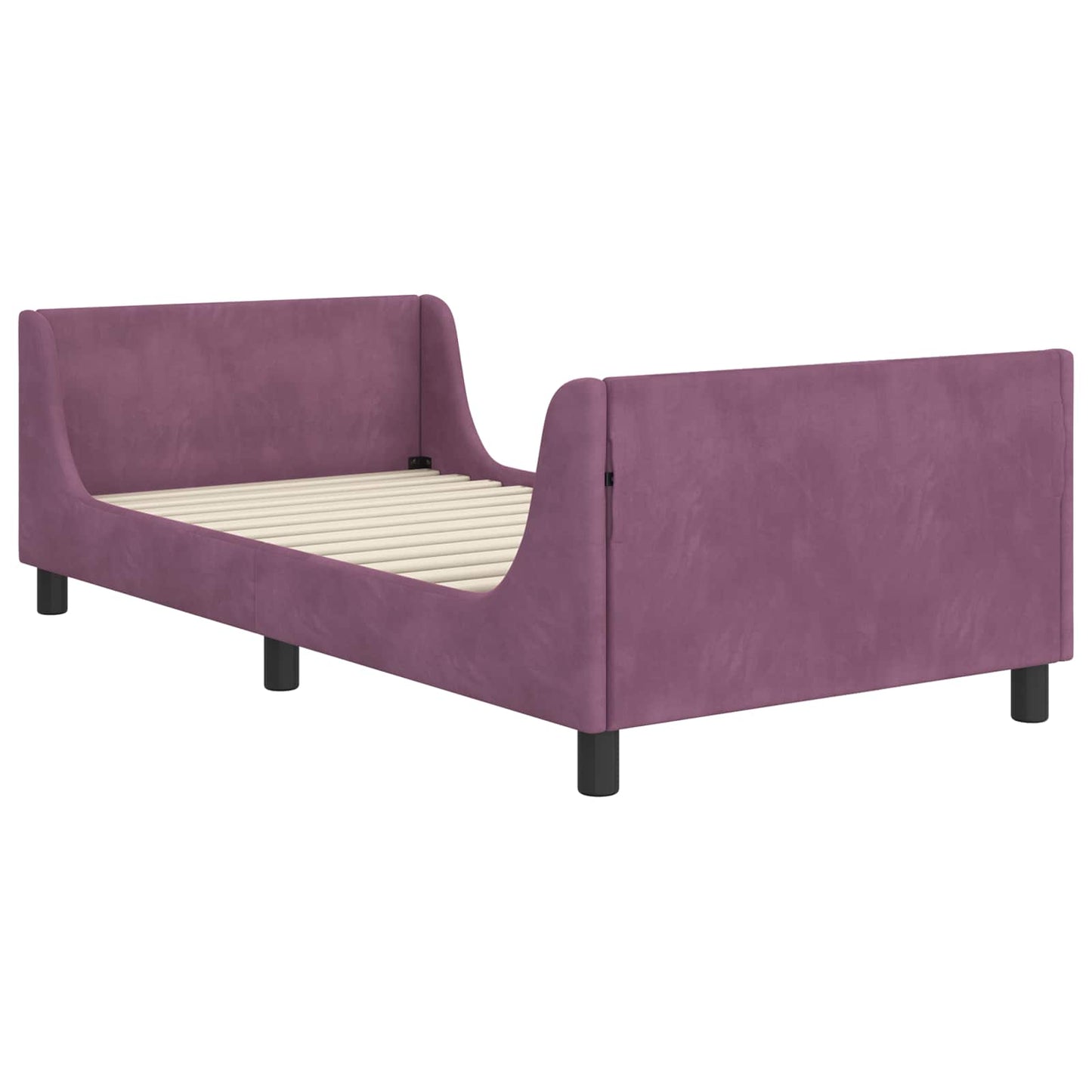 Struttura letto bambini con testata Viola 90 x 190 cm Velluto | homemem39
