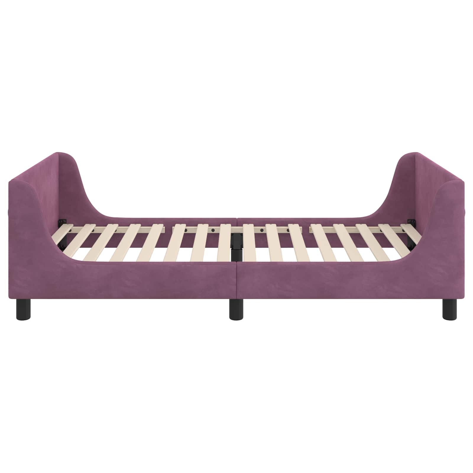 Struttura letto bambini con testata Viola 90 x 190 cm Velluto | homemem39