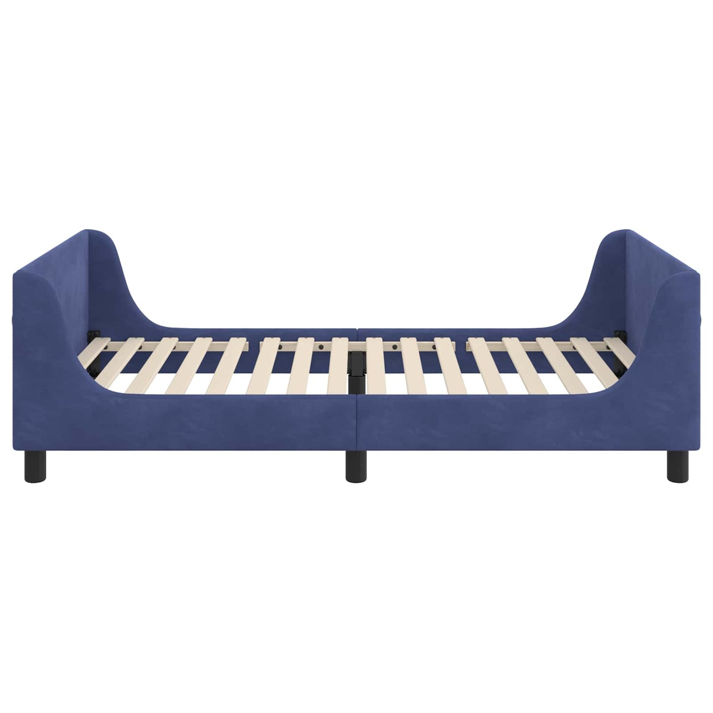 Struttura letto bambini con testata Blu Polizia 90 x 190 cm | homemem39