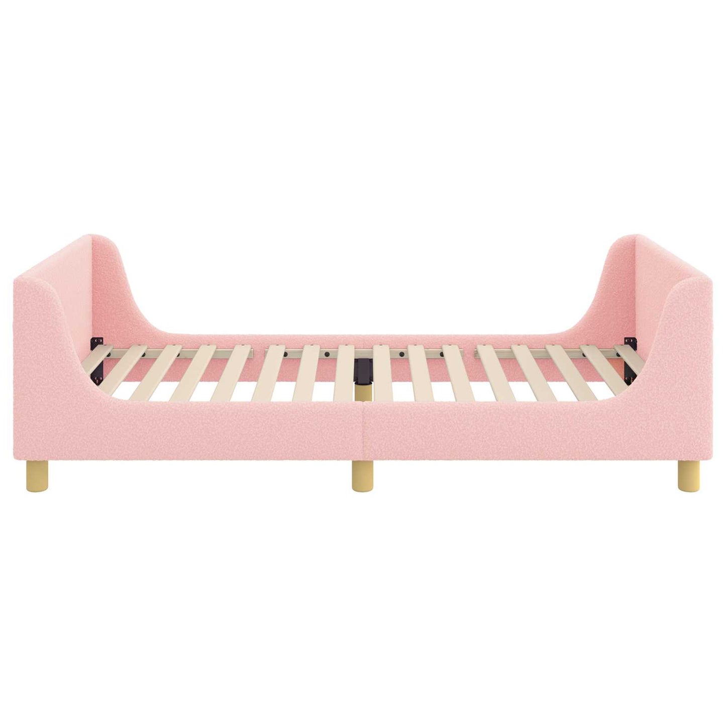 Struttura letto bambini con testata Rosa 90 x 200 cm Bouclé | homemem39