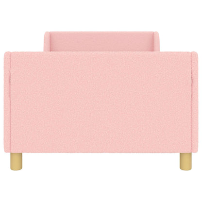 Struttura letto bambini con testata Rosa 90 x 200 cm Bouclé | homemem39
