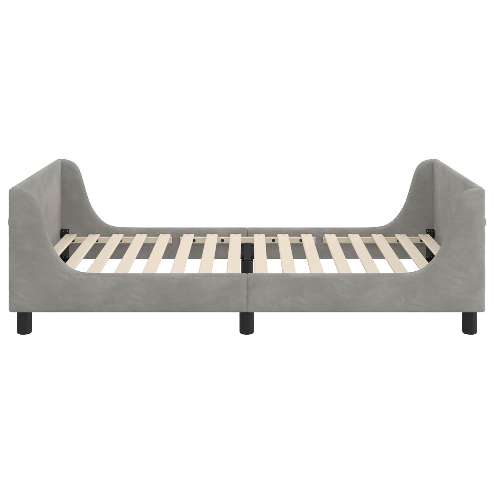 Struttura letto bambini con testata Grigio Chiaro 90 x 200 cm | homemem39
