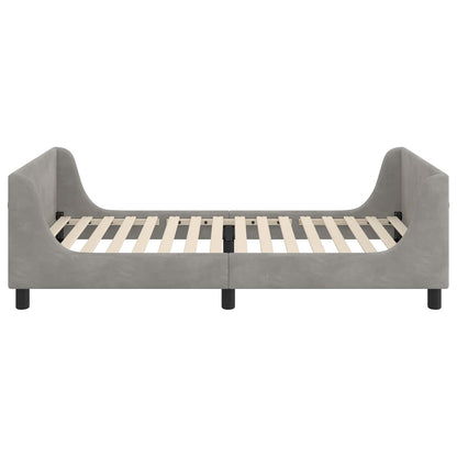 Struttura letto bambini con testata Grigio Chiaro 90 x 200 cm | homemem39