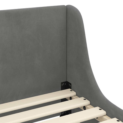 Struttura letto bambini con testata Grigio Scuro 90 x 200 cm | homemem39