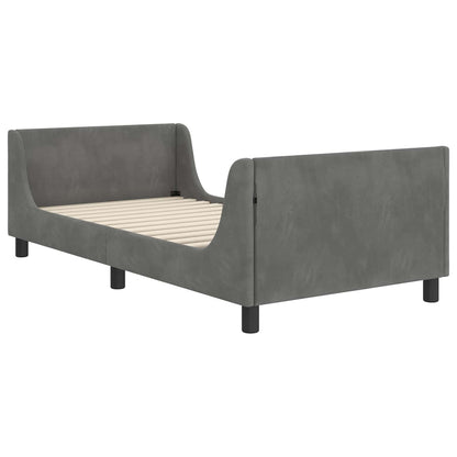 Struttura letto bambini con testata Grigio Scuro 90 x 200 cm | homemem39