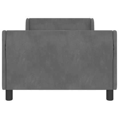 Struttura letto bambini con testata Grigio Scuro 90 x 200 cm | homemem39