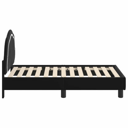 Struttura letto per bambini con testata Nero 70 x 140 cm | homemem39