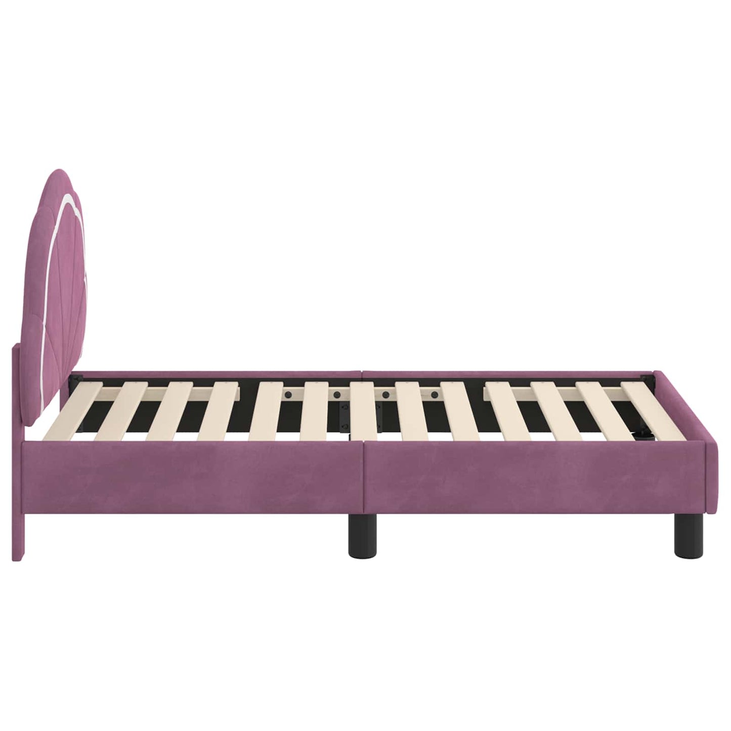 Struttura letto per bambini con testata Viola 70 x 140 cm | homemem39