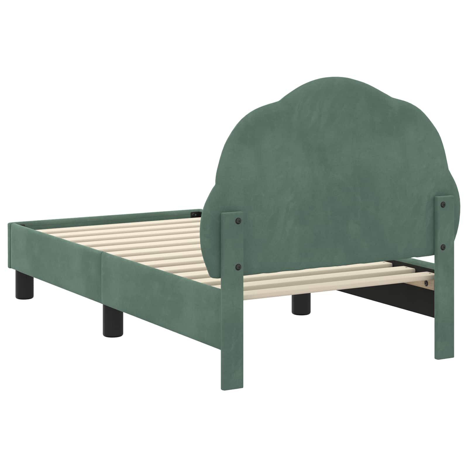Struttura letto per bambini con testata Verde Mare 70 x 140 cm | homemem39