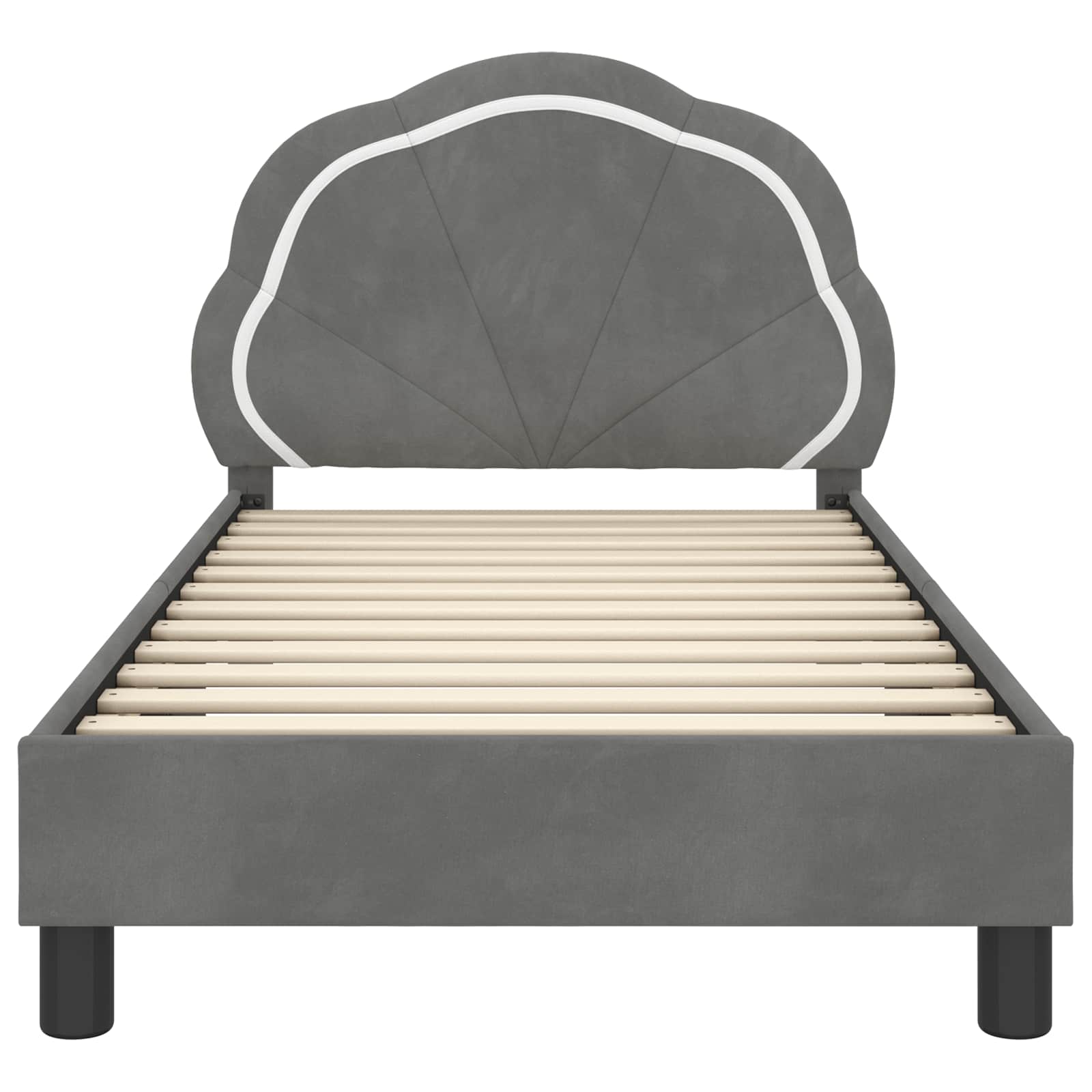 Struttura letto bambini con testata Grigio Scuro 80 x 160 cm | homemem39