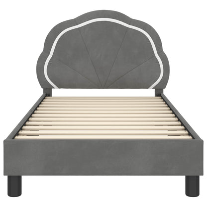 Struttura letto bambini con testata Grigio Scuro 80 x 160 cm | homemem39