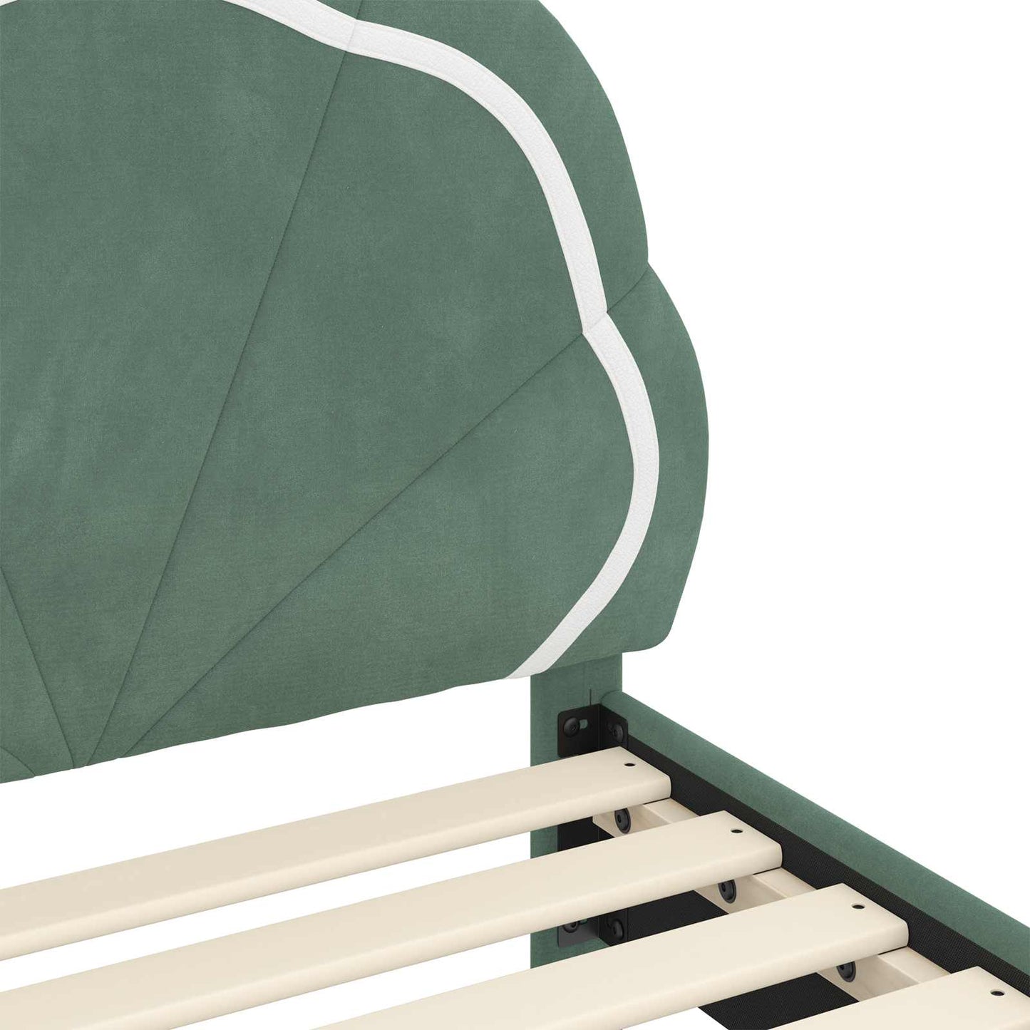 Struttura letto bambini con testata Verde Mare 80 x 160 cm | homemem39
