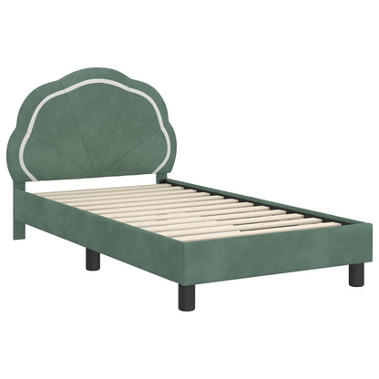 Struttura letto bambini con testata Verde Mare 80 x 160 cm | homemem39