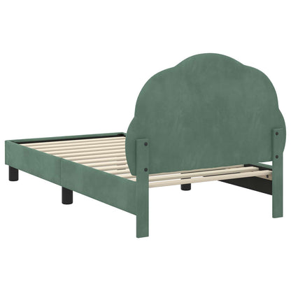 Struttura letto bambini con testata Verde Mare 80 x 160 cm | homemem39