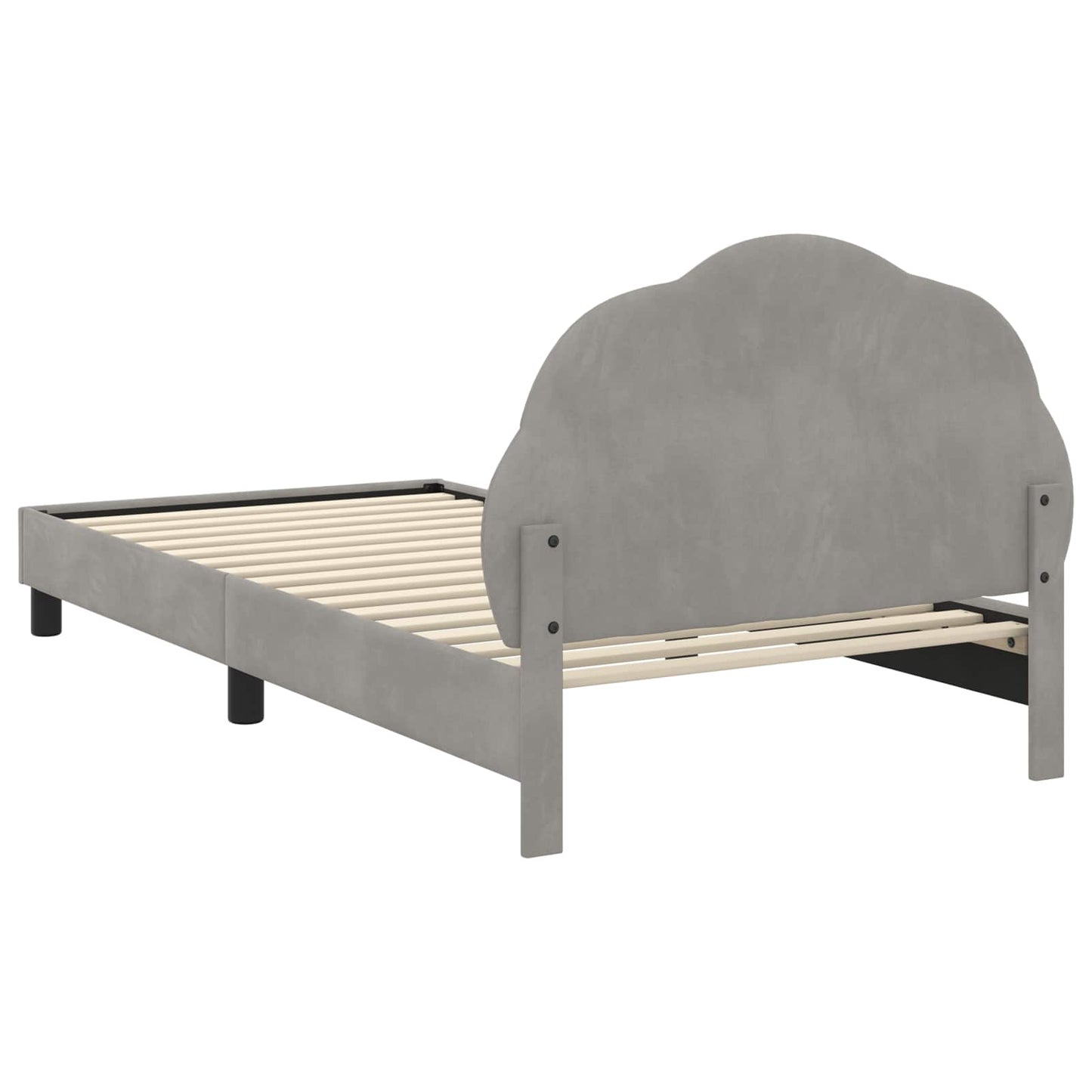 Struttura letto bambini con testata Grigio Chiaro 80 x 200 cm | homemem39