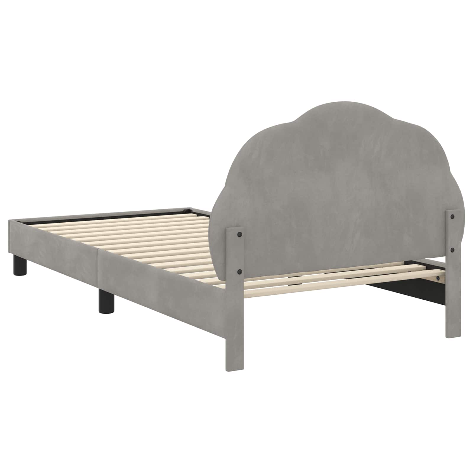 Struttura letto bambini con testata Grigio Chiaro 80 x 200 cm | homemem39