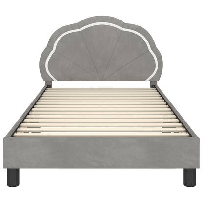 Struttura letto bambini con testata Grigio Chiaro 80 x 200 cm | homemem39