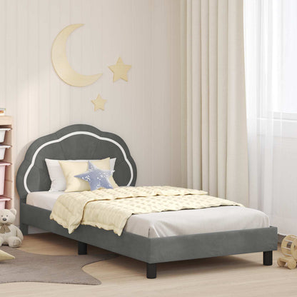 Struttura letto bambini con testata Grigio Scuro 80 x 200 cm | homemem39