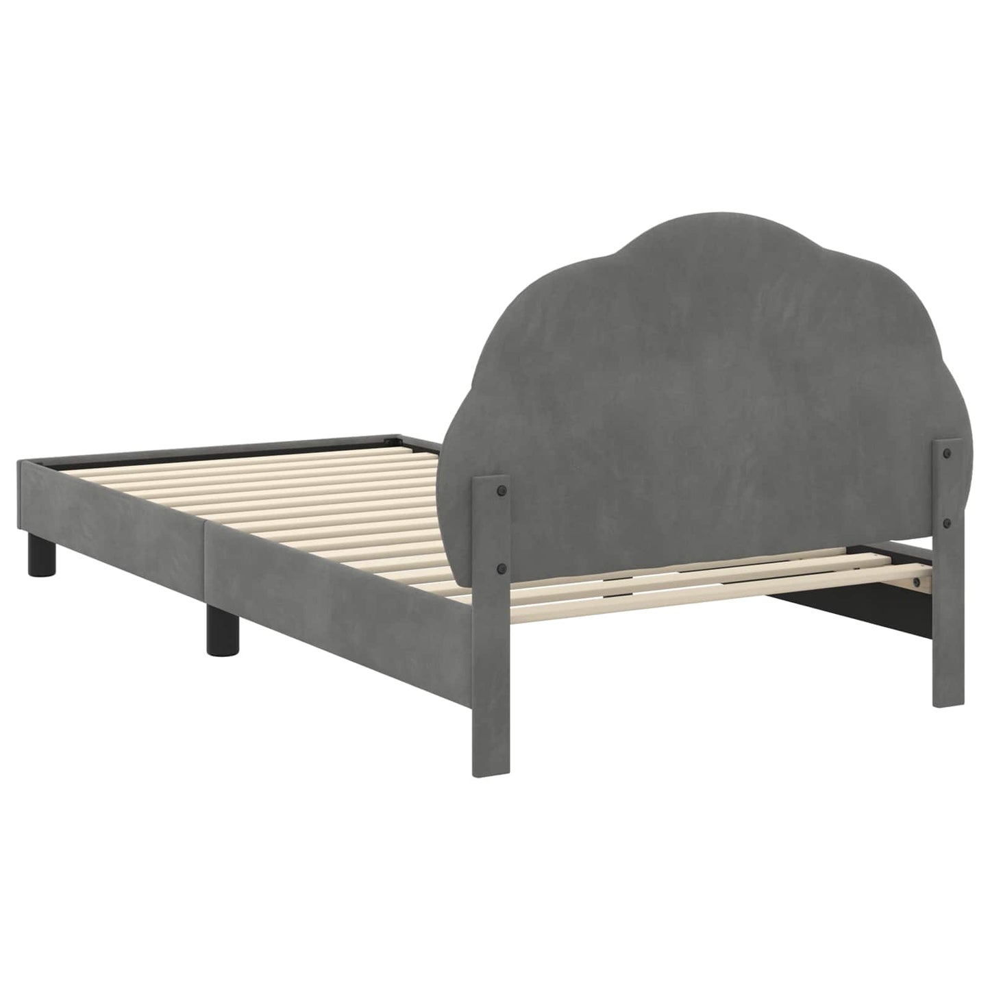 Struttura letto bambini con testata Grigio Scuro 80 x 200 cm | homemem39