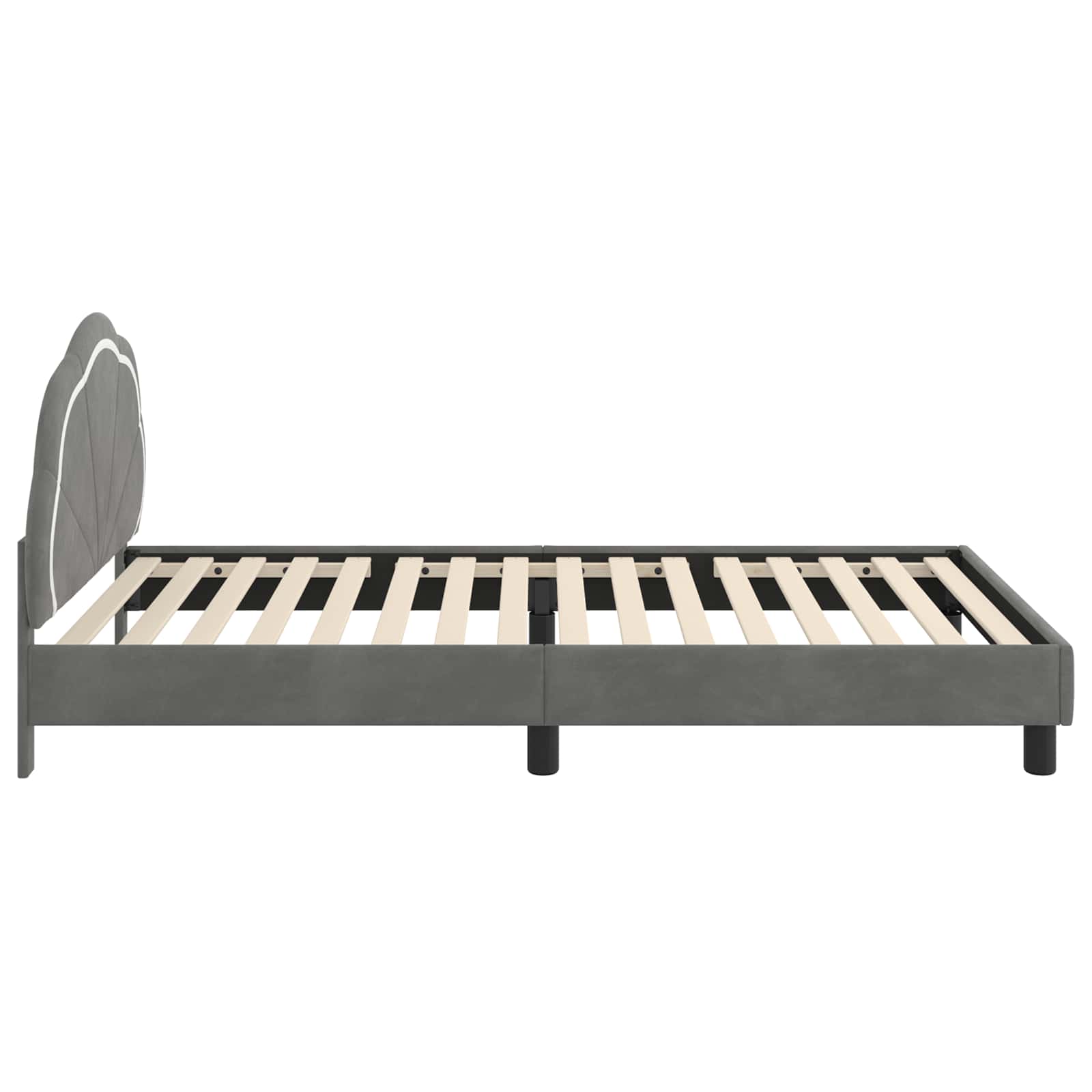 Struttura letto bambini con testata Grigio Scuro 80 x 200 cm | homemem39