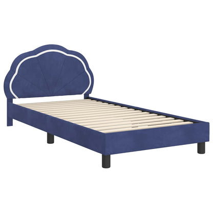 Struttura letto bambini con testata Blu Polizia 80 x 200 cm | homemem39