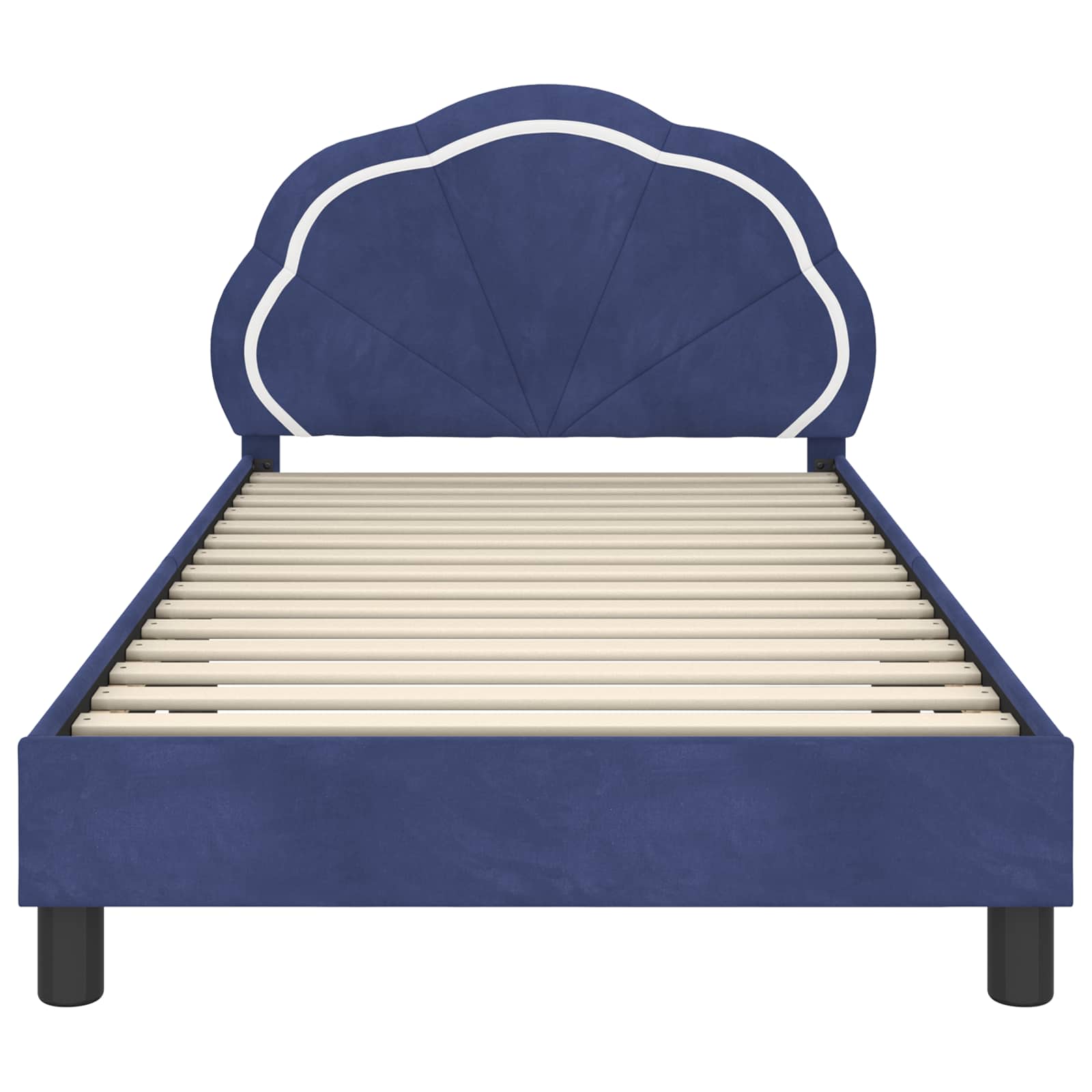 Struttura letto bambini con testata Blu Polizia 80 x 200 cm | homemem39