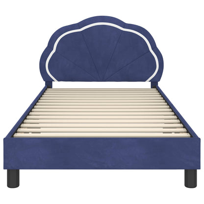 Struttura letto bambini con testata Blu Polizia 80 x 200 cm | homemem39