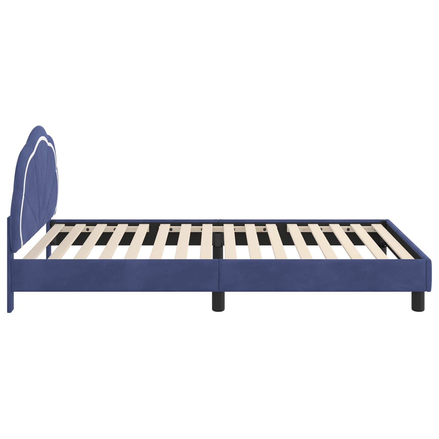 Struttura letto bambini con testata Blu Polizia 80 x 200 cm | homemem39