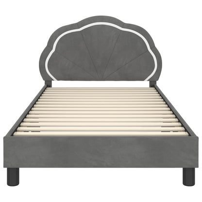 Struttura letto bambini con testata Grigio Scuro 90 x 190 cm | homemem39