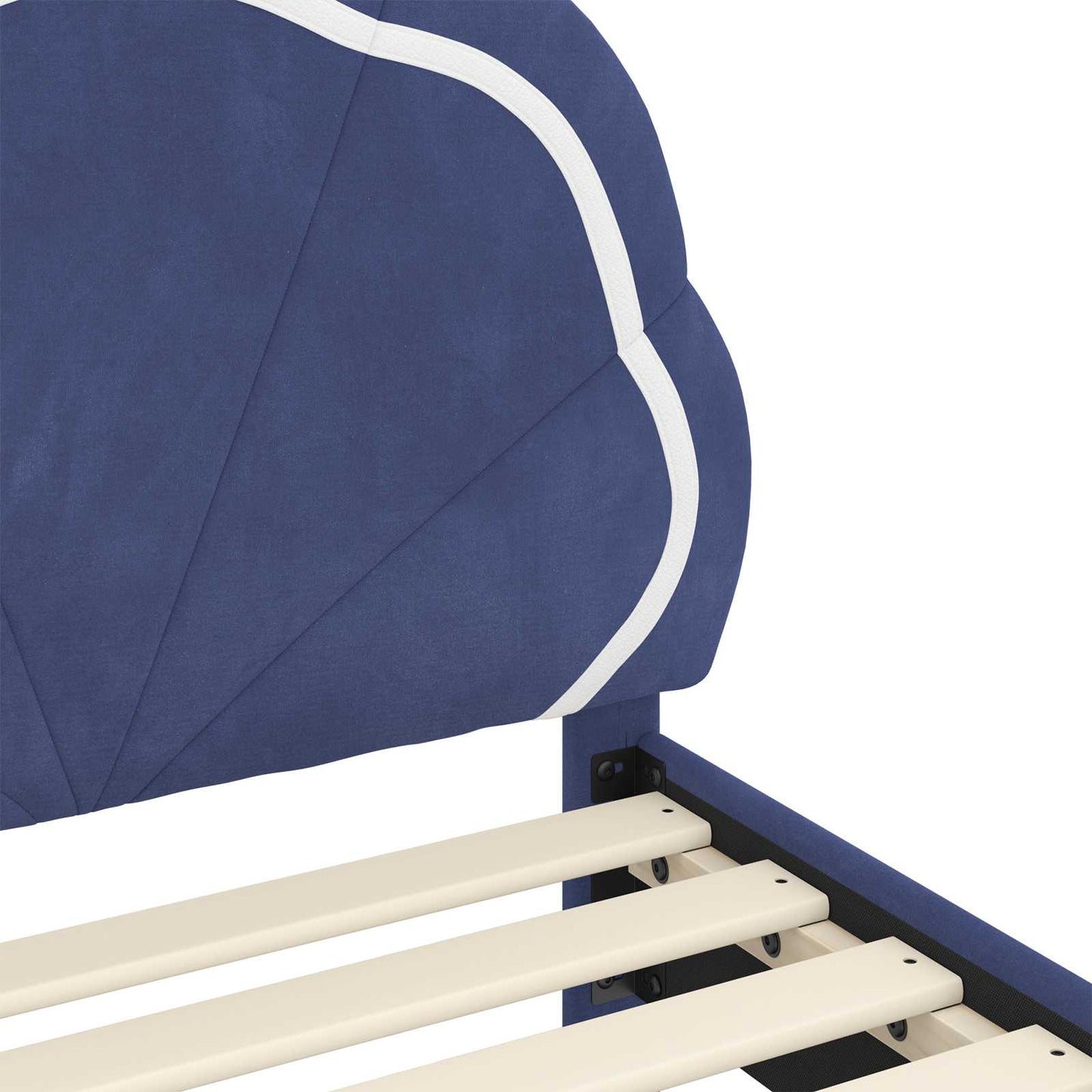 Struttura letto bambini con testata Blu Polizia 90 x 190 cm | homemem39