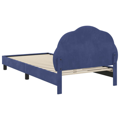 Struttura letto bambini con testata Blu Polizia 90 x 190 cm | homemem39