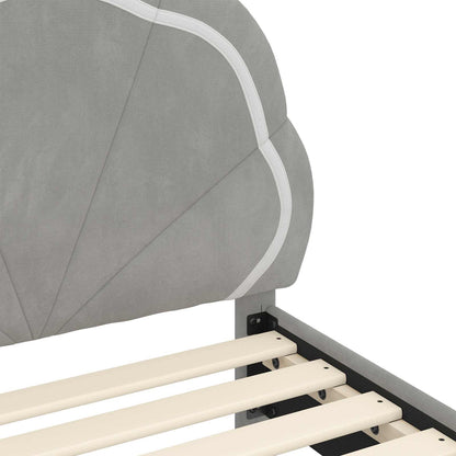 Struttura letto bambini con testata Grigio Chiaro 90 x 200 cm | homemem39