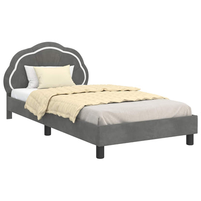 Struttura letto bambini con testata Grigio Scuro 90 x 200 cm | homemem39