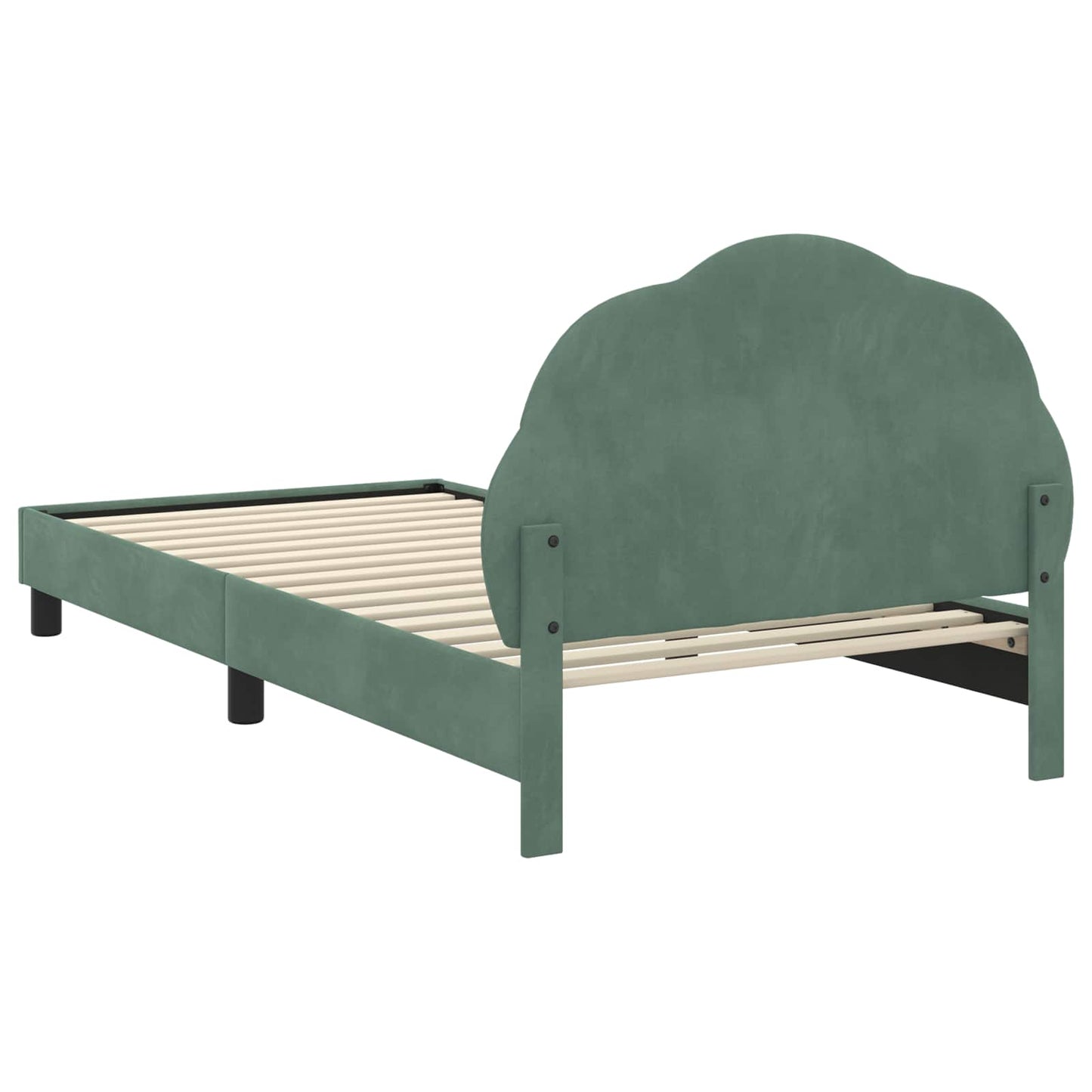 Struttura letto bambini con testata Verde Mare 90 x 200 cm