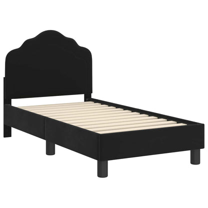 Struttura letto per bambini con testata Nero 70 x 140 cm | homemem39