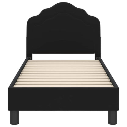 Struttura letto per bambini con testata Nero 70 x 140 cm | homemem39