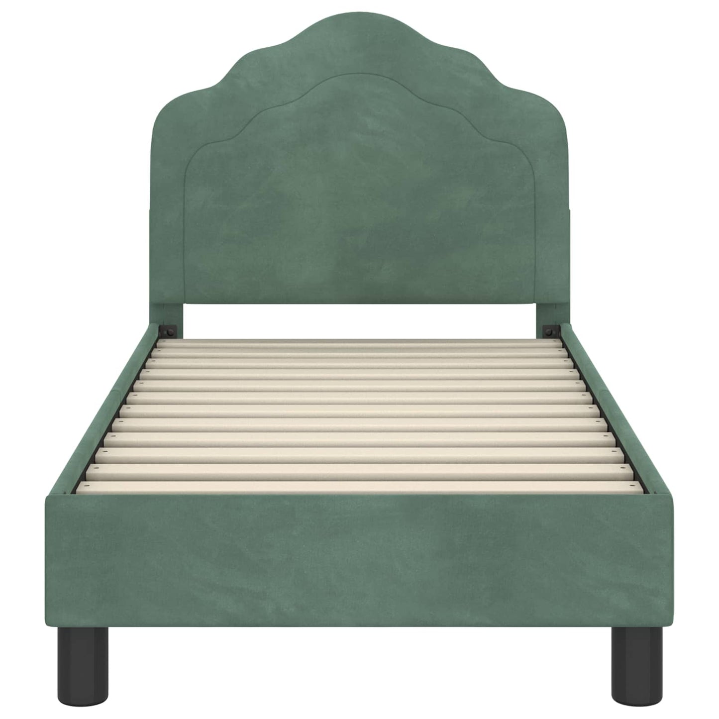 Struttura letto per bambini con testata Verde Mare 70 x 140 cm | homemem39
